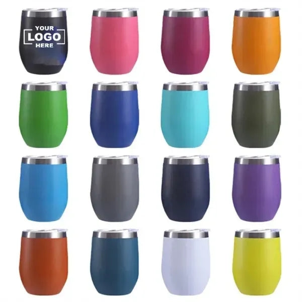 12 oz Double Wall Stainless Steel Wine Cup
