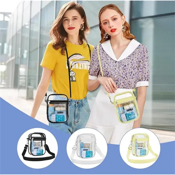 Stadium Approved Clear Crossbody Bag PVC Transparent Purse