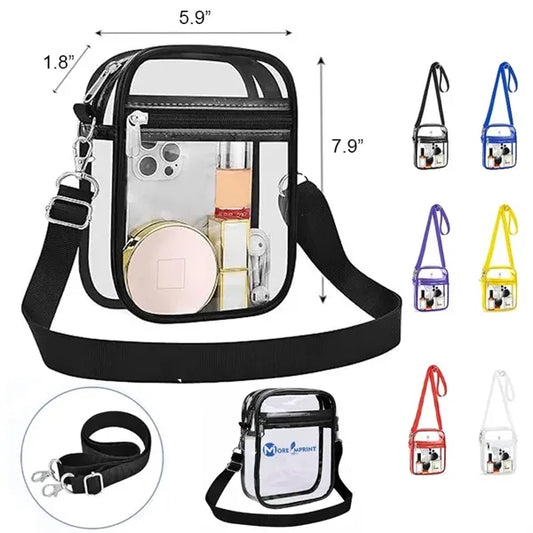 Stadium Approved Clear Crossbody Bag PVC Transparent Purse