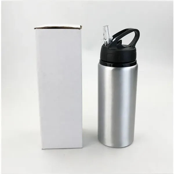 500ml Aluminum Blank Sublimation Water Bottle with Straw Lid