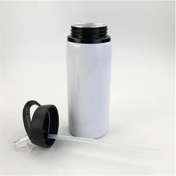 500ml Aluminum Blank Sublimation Water Bottle with Straw Lid