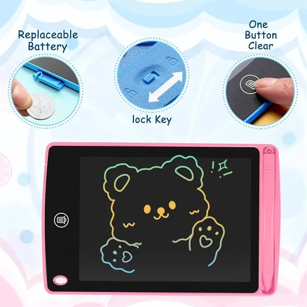 Pressure-Sensitive Screen One-Touch Erase LCD Writing Tablet