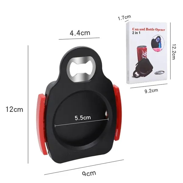 Two-in-one can opener