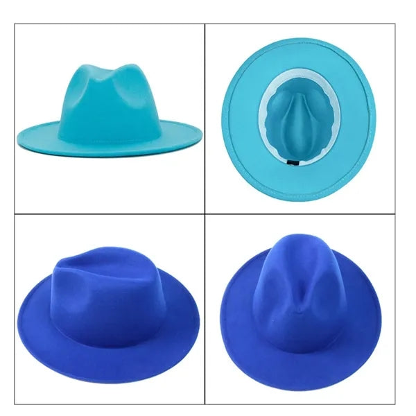 Stylish Wide Brim Fedora Hat