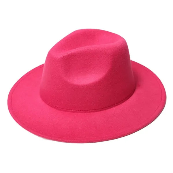 Stylish Wide Brim Fedora Hat