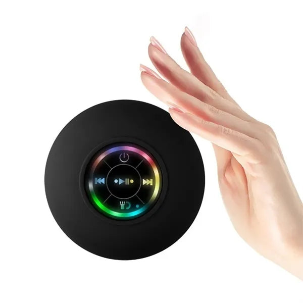 Bluetooth 5.3 LED Lights Suction Cup HD Sound Shower Speaker