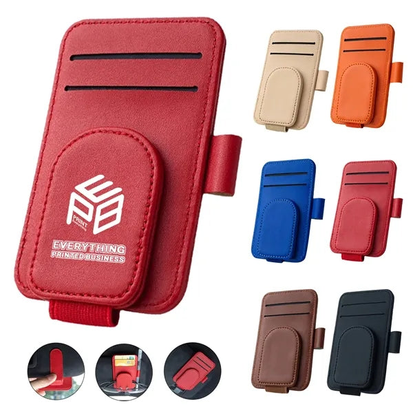 PU Magnetic Auto Eyeglasses Clip