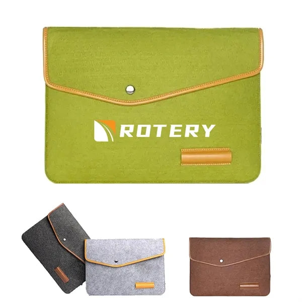 15.6-inch Portable Felt Laptop Sleeve
