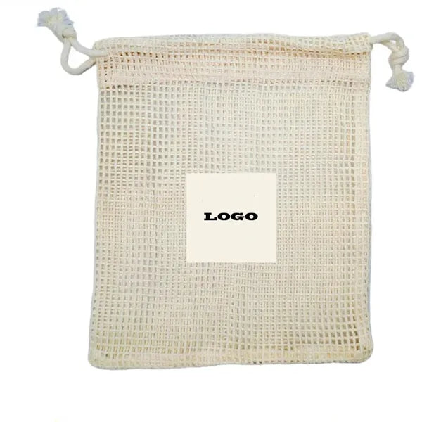 Storage Mesh Drawstring Bag Grocery Net Pouch
