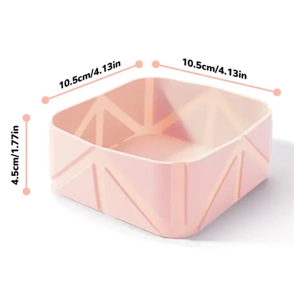 Foldable Portable Travel Silicon Pet Food And Water Bowl