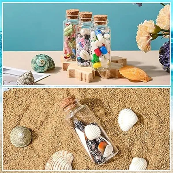 Mini Glass Bottle With Cork Stopper Decoration Glass Jar