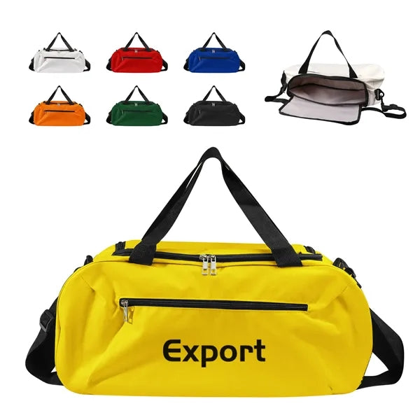 600D Oxford Travel Duffle Bag w/ Shoulder Strap & Handles
