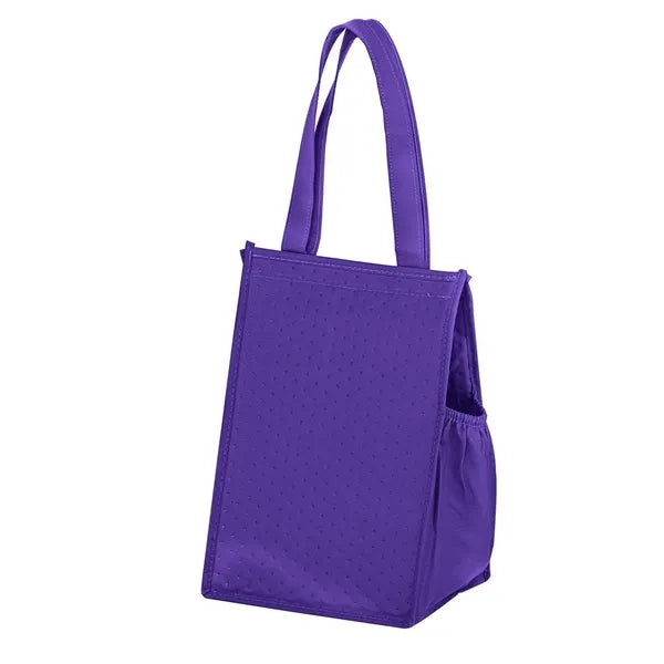 Insulated Non-Woven Lunch Tote w/ Insert (8"x7"x12") - Scree