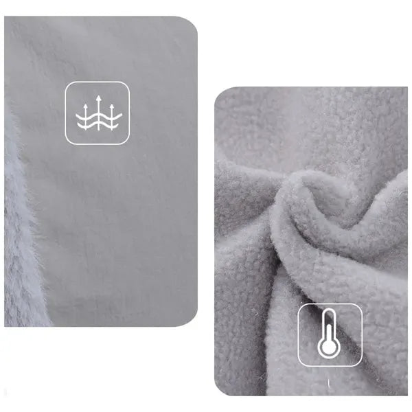 Children's winter velvet scarf face mask integrated hood