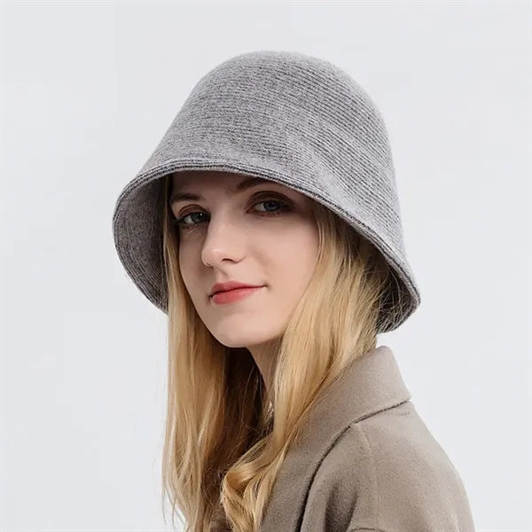 Women's Knitted Fisherman's Hat for Autumn and Winter