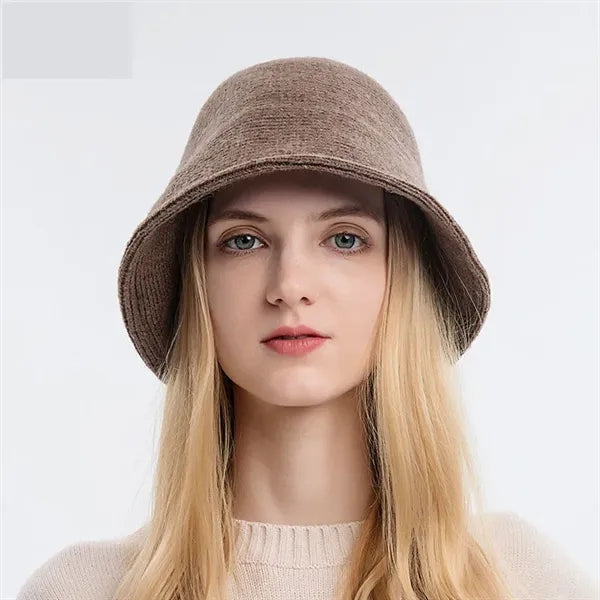 Women's Knitted Fisherman's Hat for Autumn and Winter