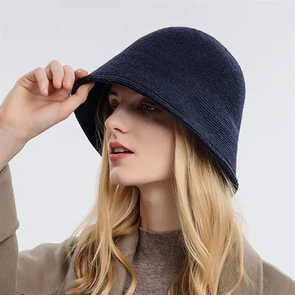 Women's Knitted Fisherman's Hat for Autumn and Winter