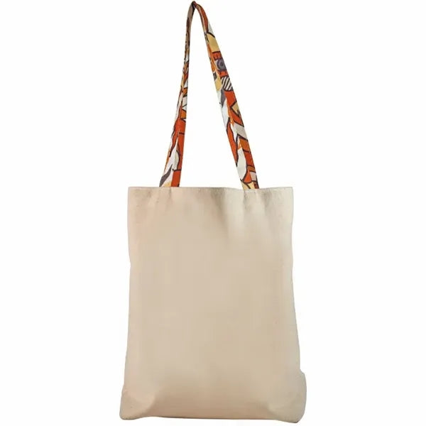 Bottom Gusset Cotton Tote, with Sublimated Handles & Liner