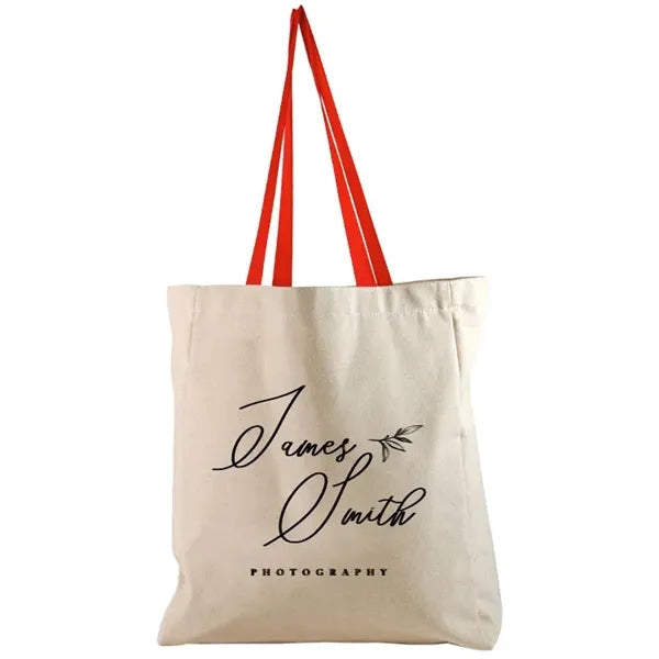 Full Side Gusset Cotton Tote, with Poly Handles & Liner