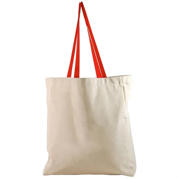 Full Side Gusset Cotton Tote, with Poly Handles & Liner