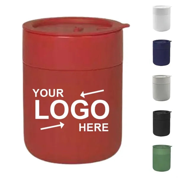 Travel Silicone Ceramic Mug With Lid