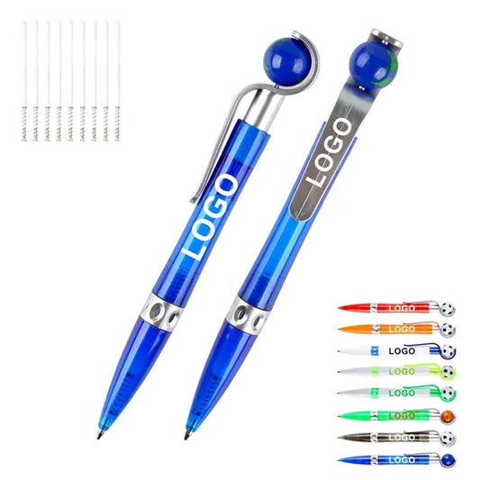 Cool Rotatable Soccer Basketball Shape Sports Ballpoint Pens
