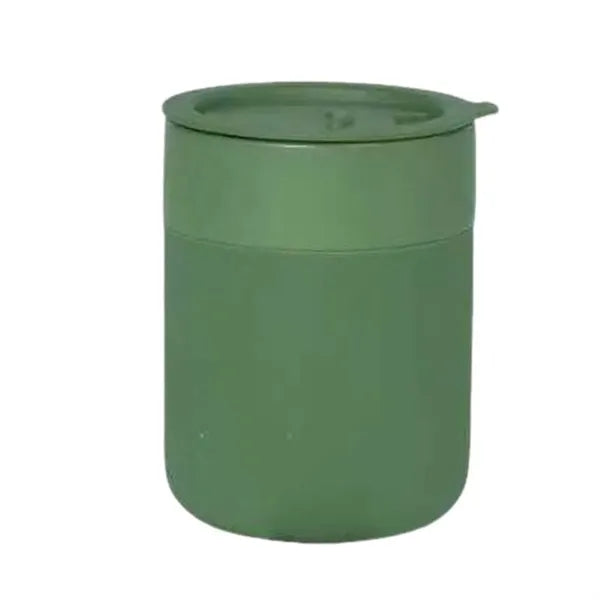 Travel Silicone Ceramic Mug With Lid