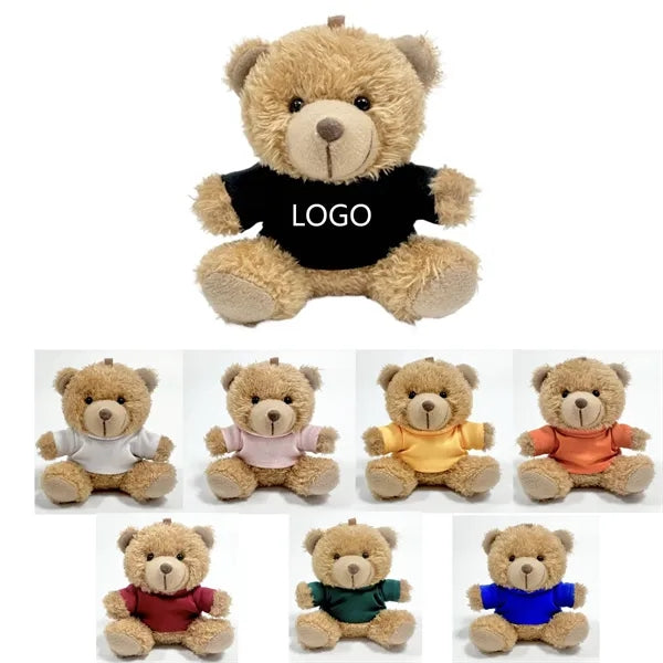 4 Inch Plush Teddy Bear Keychain