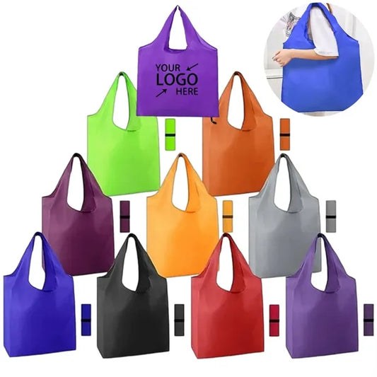 Foldable Polyester Shopping Tote Bag