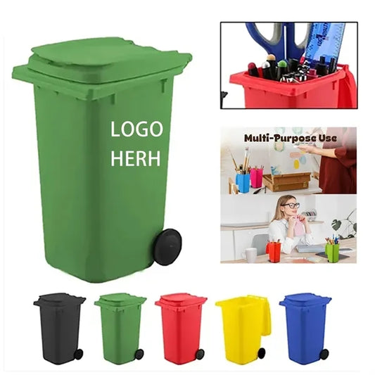 Trash Can Sesign Pen Container