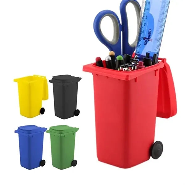 Trash Can Sesign Pen Container