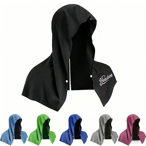 Head-mounted sports quick-drying towel