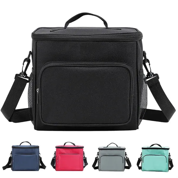 Portable Oxford Insulated Tote Bag with Handle & Strap