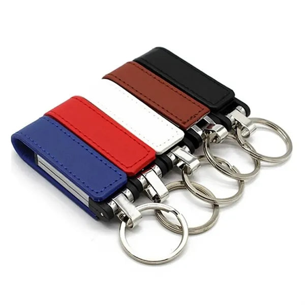 Waterproof High-Speed Transfer Leather-Case USB Flash Drive