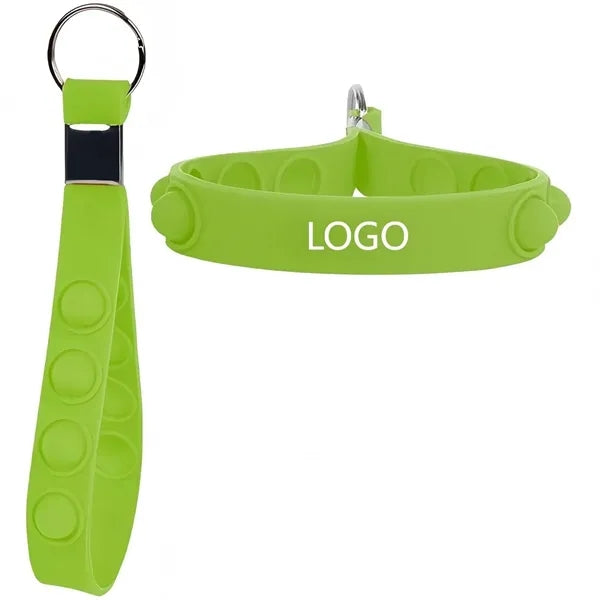 Push Pop Stress Reliever Custom Keychain