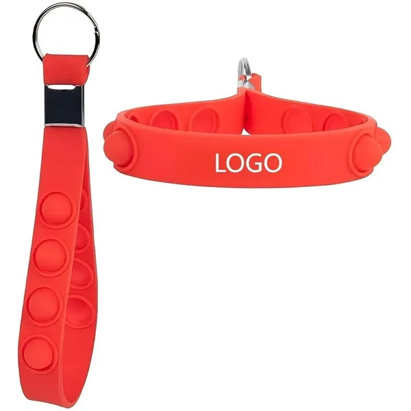 Push Pop Stress Reliever Custom Keychain
