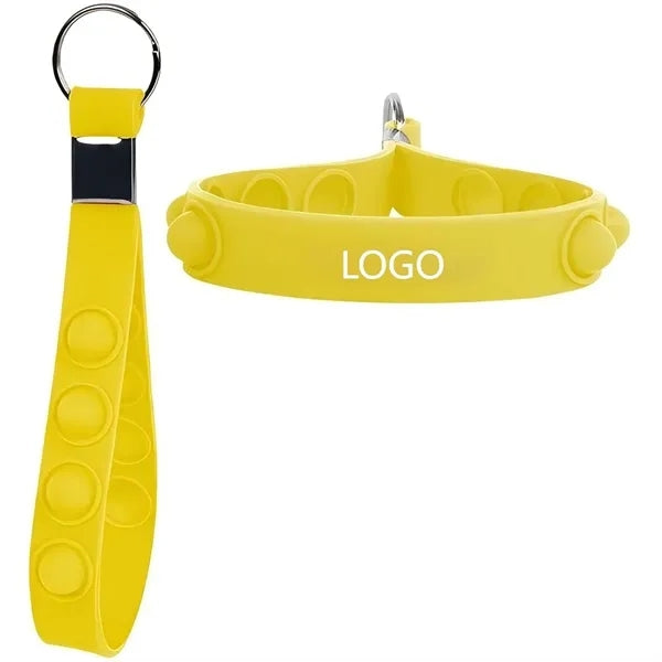 Push Pop Stress Reliever Custom Keychain