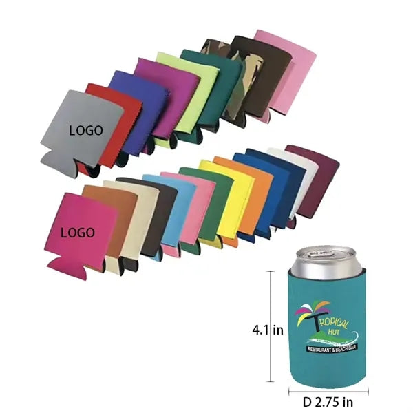 Collapsible Neoprene Can Sleeve Cooler Fits 12oz