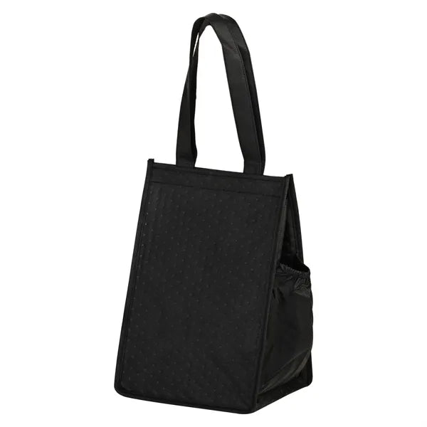 Insulated Non-Woven Lunch Tote w/ Insert (8"x7"x12") - Scree