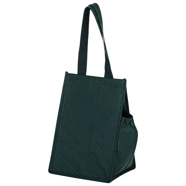 Insulated Non-Woven Lunch Tote w/ Insert (8"x7"x12") - Scree