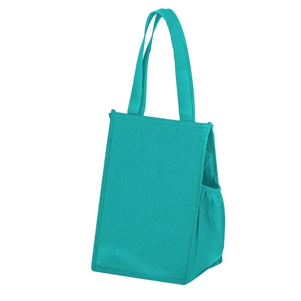 Insulated Non-Woven Lunch Tote w/ Insert (8"x7"x12") - Scree