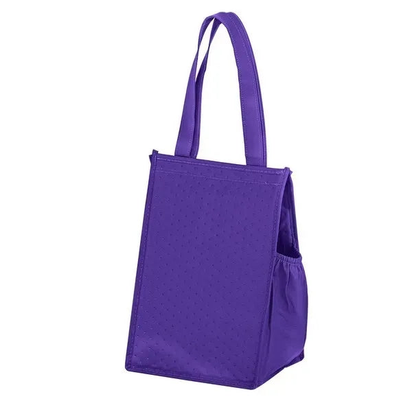 Insulated Non-Woven Lunch Tote w/ Insert (8"x7"x12") - Scree