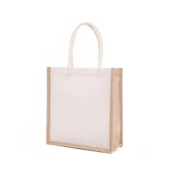 Square Jute tote bag