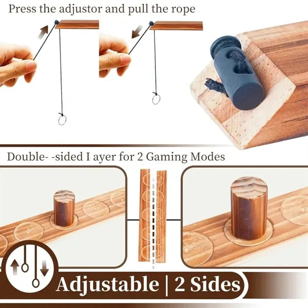 Ring Toss Games for Adults Wooden Hook