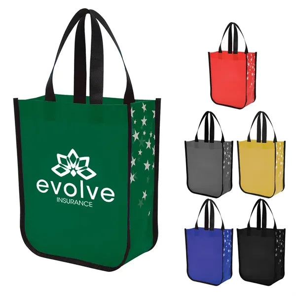 Rounded corner coated non-woven bag