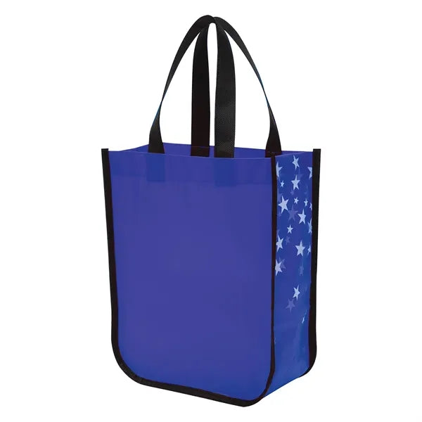 Rounded corner coated non-woven bag