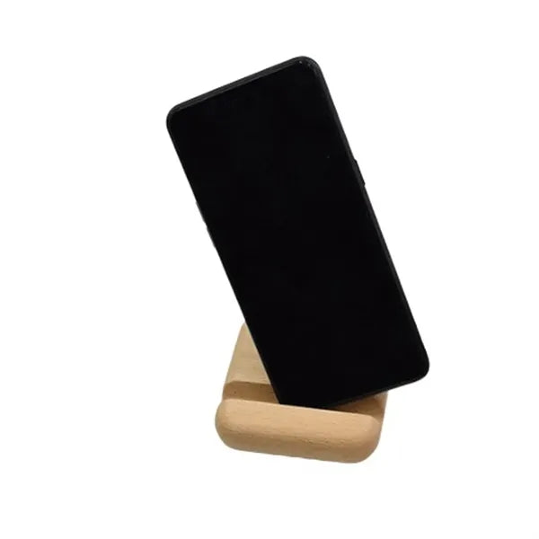 Minimalist Ergonomic Viewing Stable Beech Wood Phone Stand