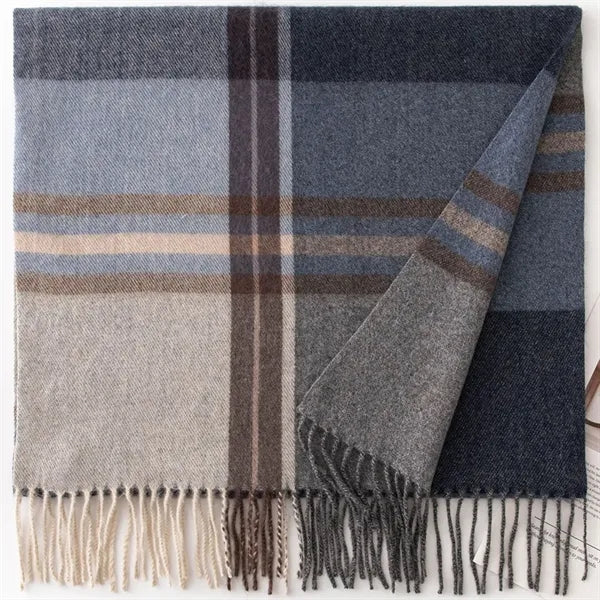 Winter Long Pashmina Wrap Shawl Scarf w/Fringes