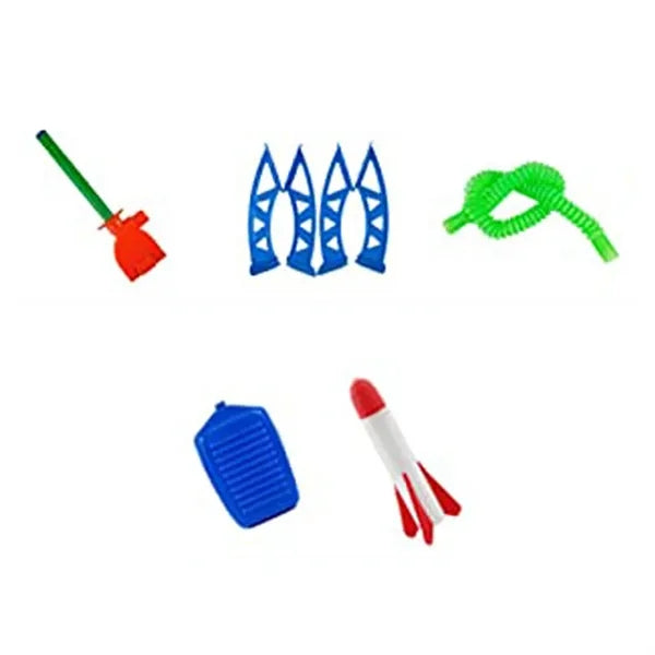 Foot Pump Launch LED Adjustable Angle Foam Air Rocket Toy