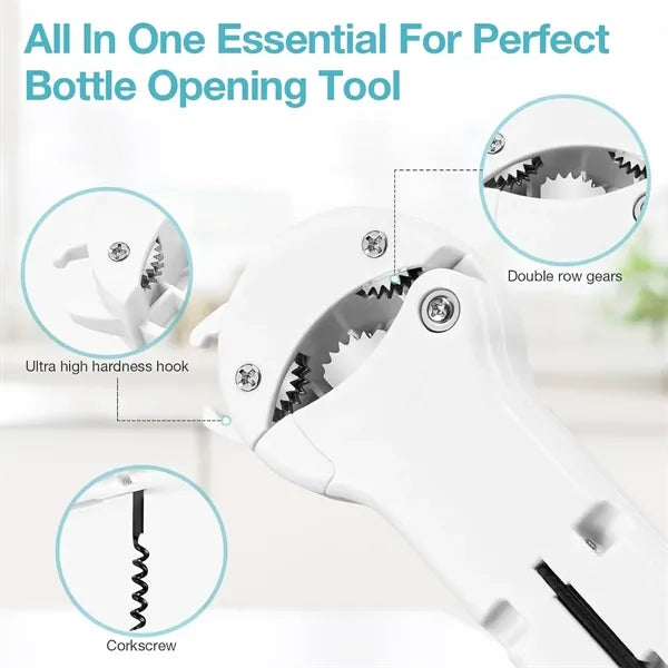Multi 7 in 1 Retractable Magnetic Can Opener